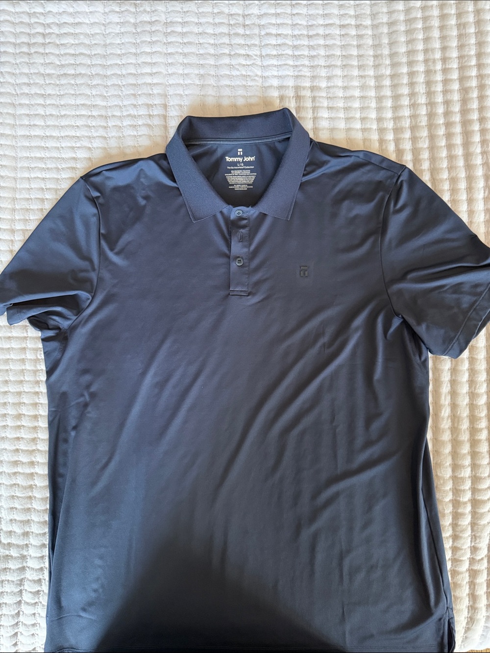 Tommy John Men's Dark Navy Polo Shirt